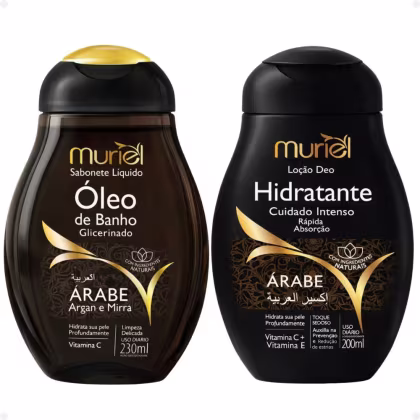 Imagem do produto Kit Muriel Árabe: Óleo De Banho 230ml e Loção Deo Hidratante 200ml