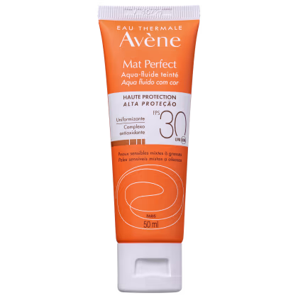 Imagem do produto Avène Mat Perfect Aqua Fluido FPS 30 com Cor - Protetor Solar 50ml