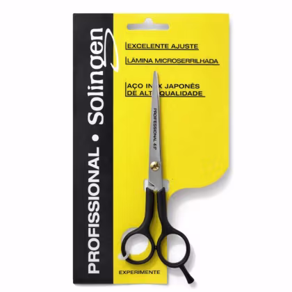 Imagem do produto Tesoura Profissional Mega Solingen 6.5 Preta Profa65