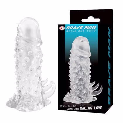Imagem do produto Capa Peniana com Textura Brave Man 2 Baile 13cm x 3cm