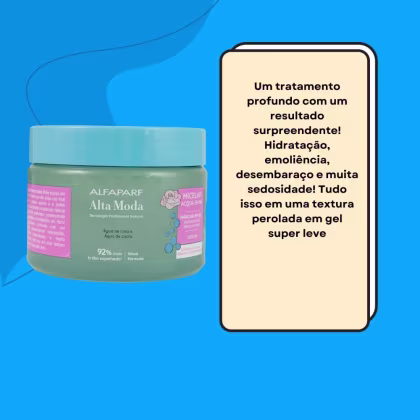 Imagem do produto Alfaparf Alta Moda Micelar Acqua Shine Máscara Gel 300g