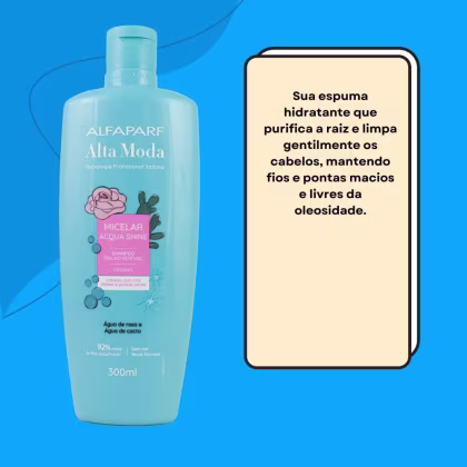 Imagem do produto Alfaparf Alta Moda Micelar Acqua Shine Shampoo 300ml