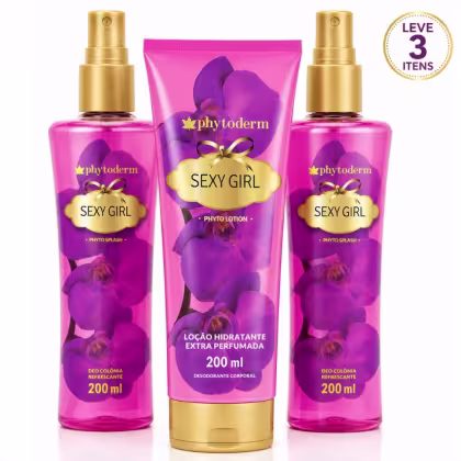 Imagem do produto Kit Phytoderm Sexy Girl: 2 Body Splah Leve 1 Hidratante