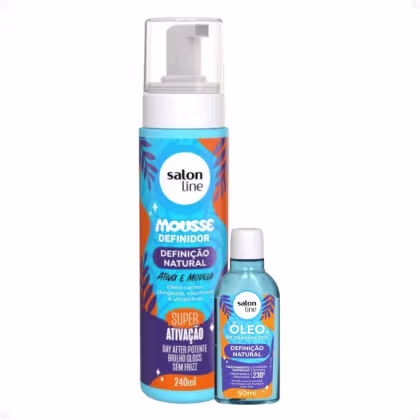 Imagem do produto Kit Salon Line Definição Natural: Mousse Definidor 240ml e Óleo Capilar 50ml