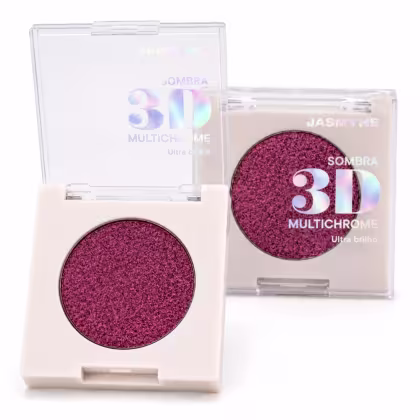 Imagem do produto Sombra 3D Jasmyne Multichrome Ultra Brilho Ref.: J0130 Rosa Avermelhado