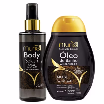 Imagem do produto Kit Muriel Árabe: Óleo De Banho 230ml e Body Splash Com Niacinamida 200ml