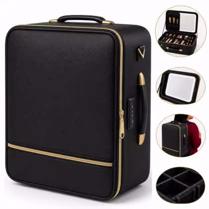 Imagem do produto Maleta Mochila Bag Com Espelho Indice Tokyo Boeki Super Travel Makeup Lcb086