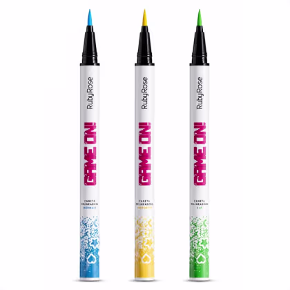 Imagem do produto Kit Ruby Rose Game On Caneta Delineadora Copa: Mermaid, Speedster e Elf