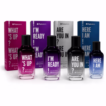Imagem do produto Kit Phytoderm Parfum: What's Up , Ready, Are you in e Here I Am 95ml