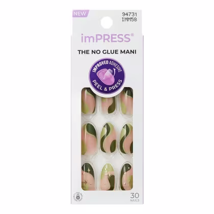 Imagem do produto Unhas Autocolantes Kiss Ny Impress The No Glue Mani Shining Imm58