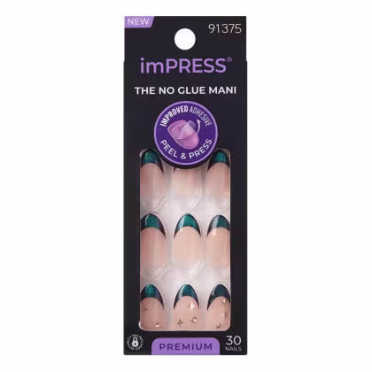 Imagem do produto Unhas Autocolantes Kiss Ny Impress The No Glue Mani Premium Visions Ime10