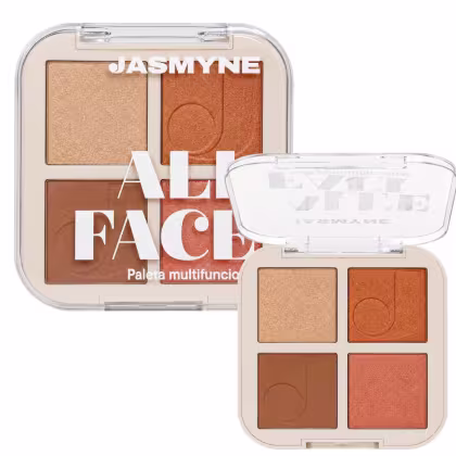 Imagem do produto Paleta Multifuncional Jasmyne All Face Blush, Iluminador e Contorno A Ref.: J0156