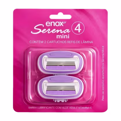 Imagem do produto Cartucho Para Aparelho De Depilação Enox Serena Mini 4 Com 2 Unidades