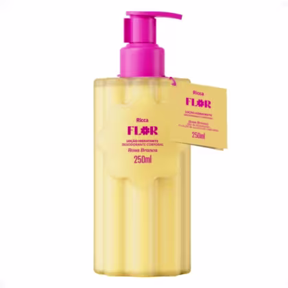 Imagem do produto Loção Hidratante Corporal Ricca Flor Rosa Branca 250ml