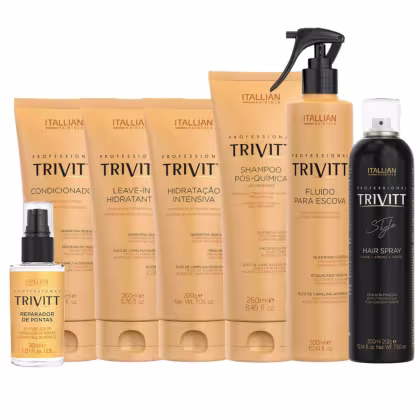 Imagem do produto Trivitt kit Pós-Química Hidratação e Finalização Capilar Profissional (7 itens)