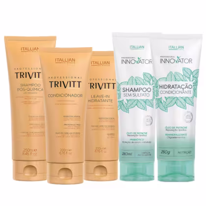 Imagem do produto Kit Trivitt + Innovator – Limpeza, Hidratação, Nutrição  e Tratamento (5 Itens)