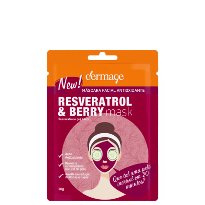 Imagem do produto Dermage Resveratrol e Berry - Máscara Facial 10g
