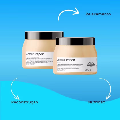Imagem do produto L'Oréal Professionnel Absolut Repair Gold Quinoa Kit 2 Máscara 500g