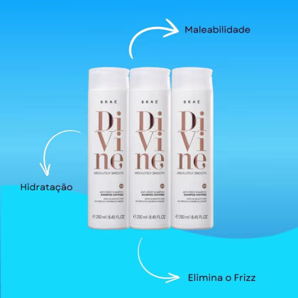 Imagem do produto Braé Divine Kit 3 Shampoo 250ml