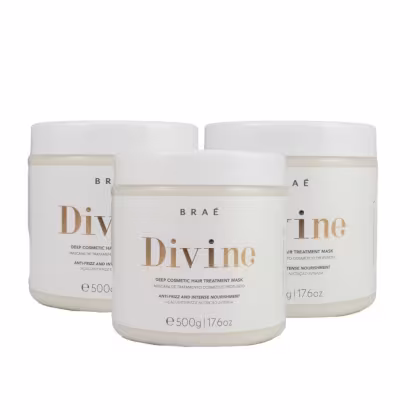 Kit Braé Divine Máscaras com 3 Unidades