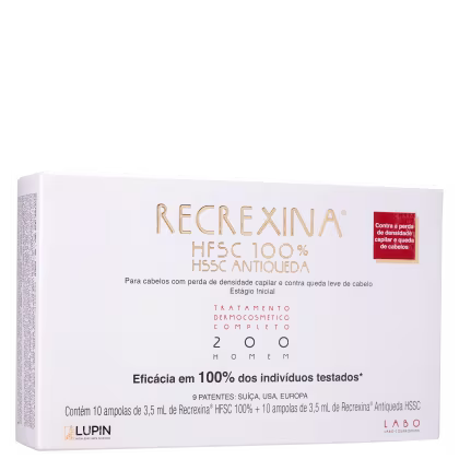Imagem do produto Recrexina HFSC 100% + HSSC 200 Homem - Ampolas Antiqueda 20x3,5ml
