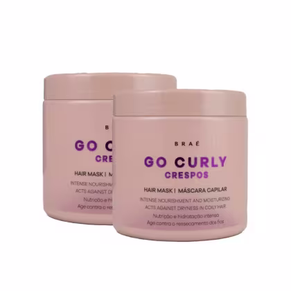 Imagem do produto Braé Go Curly Crespos Kit 2 Máscara Capilar 500g