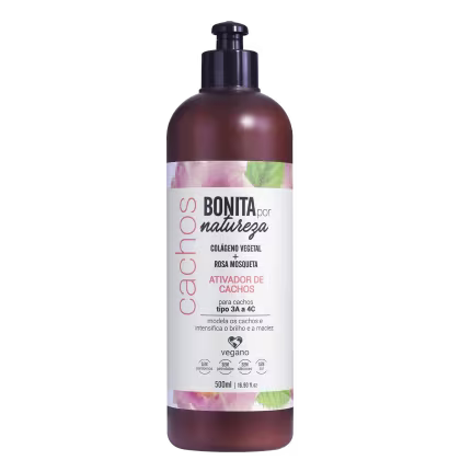 Imagem do produto Bonita por Natureza Cachos 3A a 4C - Ativador de Cachos 500ml
