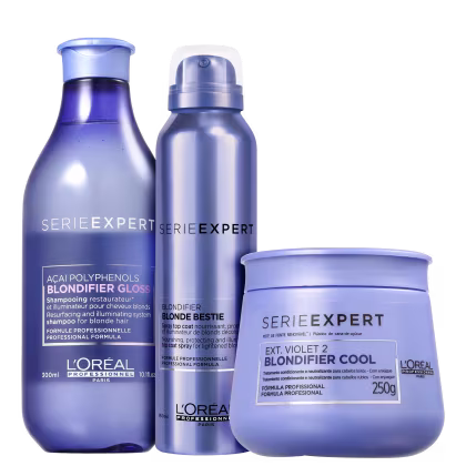 Imagem do produto Kit L’Oréal Professionnel Serie Expert Blondifier Cool Gloss (3 Produtos)