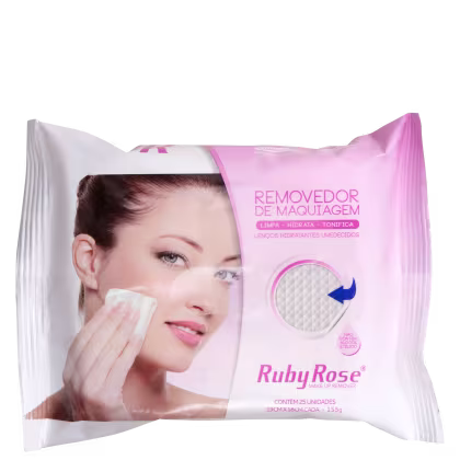 Imagem do produto Ruby Rose Dermo - Lenço Demaquilante (25 Unidades)