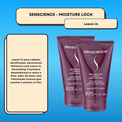 Imagem do produto Senscience Moisture Lock Kit 2 Leave-in 150ml
