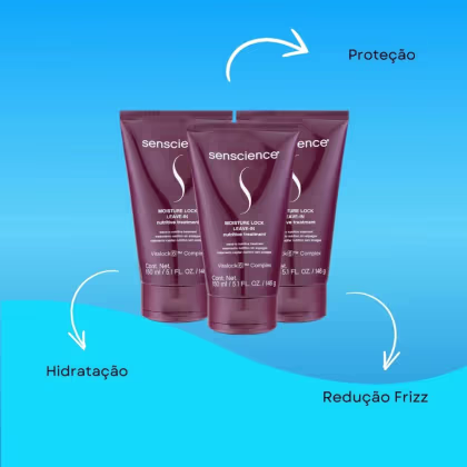 Imagem do produto Senscience Moisture Lock Kit 3 Leave-in 150ml