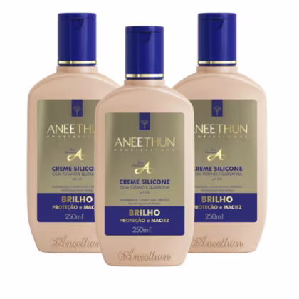 Imagem do produto Aneethun Linha A Kit 3 Creme de Silicone 250ml
