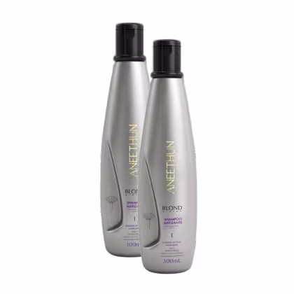 Imagem do produto Aneethun Blond System Kit 2 Shampoo Matizador 300ml