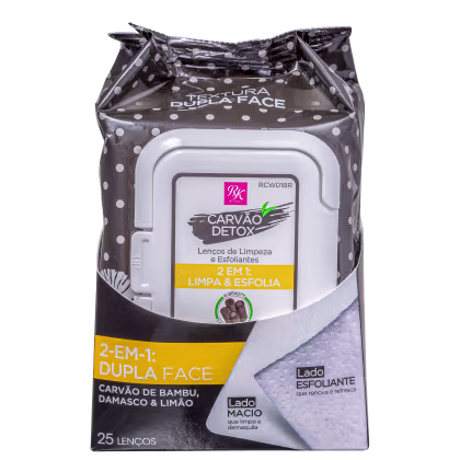 Imagem do produto Ruby Kisses Carvão Detox - Lenço de Limpeza Esfoliante 130g