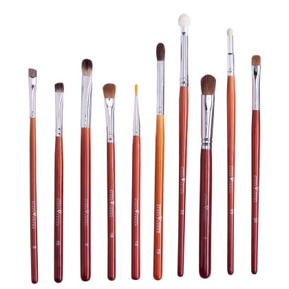 Imagem do produto  Kit de Pincéis Klass Vough Brown Line Eyes Edição Limitada (10 Unidades)