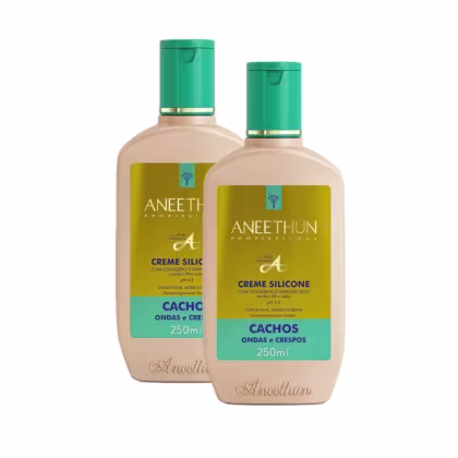 Imagem do produto Aneethun Linha A Kit 2 Creme de Silicone Cachos 250ml