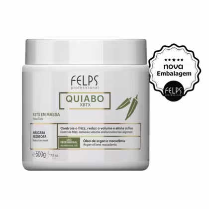 Imagem do produto Felps Quiabo XBTX Kit 2 Redutor de Volume em Massa 500g
