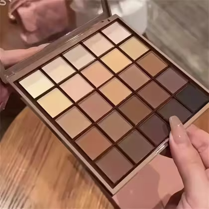 Imagem do produto Paleta de Sombras 25 Cores Neutras Cinza e Marrom Marrom