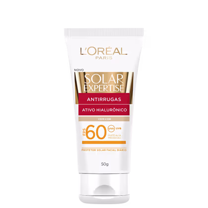 Imagem do produto L'Oréal Paris Solar Expertise Antirrugas FPS 60 Com Cor - Protetor Solar Facial 50g