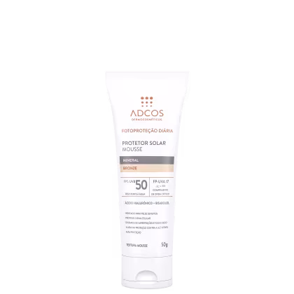 Imagem do produto Adcos Fotoproteção Diária Bronze Mousse FPS50 - Protetor Solar 50g