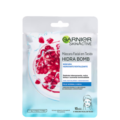 Imagem do produto Garnier SkinActive Hidra Bomb Romã Revitalizante - Máscara Facial em Tecido 32g
