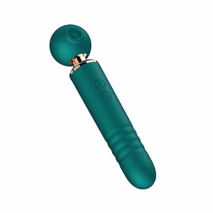 Imagem do produto Varinha Mágica Sugador de Clitóris e Ponto G com Vai e Vem 3 em 1 Seven Meng DunDun