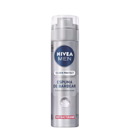 Imagem do produto NIVEA MEN Silver Protect - Espuma de Barbear 200ml