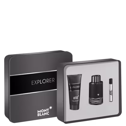 Imagem do produto Conjunto Explorer Montblanc Masculino - Eau de Parfum 100ml + Pós-Barba 100ml + Travel Size 7,5ml 