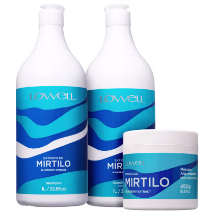Imagem do produto Kit Lowell Extrato de Mirtilo Profissional (3 Produtos)