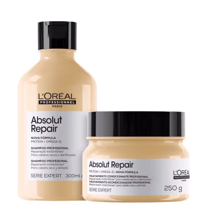 Imagem do produto Kit L'Oréal Professionnel Serie Expert Absolut Repair Omega-9 + Protein Instant Resurfacing (2 Produtos)