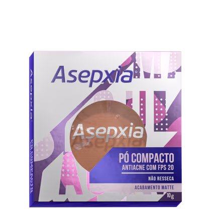 Imagem do produto Asepxia Antiacne FPS 20 Bege Escuro - Pó Compacto 10g