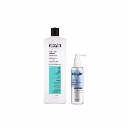 Kit Nioxin Volume Thinning Sistema 3 + Anti-Hair Loss Duo, 2 produtos.