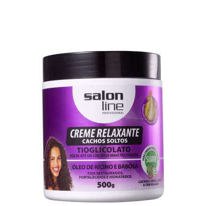 Creme Relaxante Tioglicolato Óleo de Rícino e Babosa Suave, da marca Salon Line.