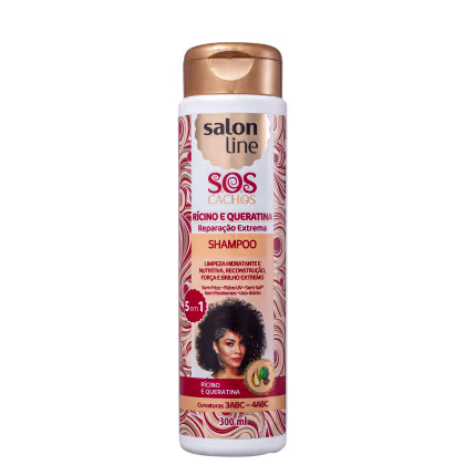Imagem do produto Salon Line S.O.S Cachos Rícino e Queratina - Shampoo 300ml